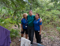 Thomas thanking the Nancys of the HOPE team for saving him.